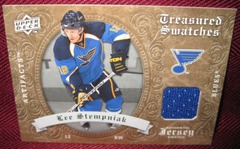 2008-09 Upper Deck Artifacts Treasured Swatches Jersey Lee Stempniak #TS-LS Blues